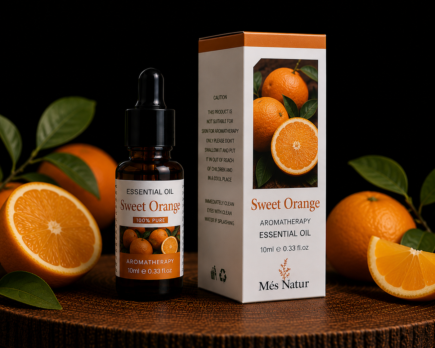 Aceite esencial de Naranja dulce - Aroma cítrico, dulce y refrescante.