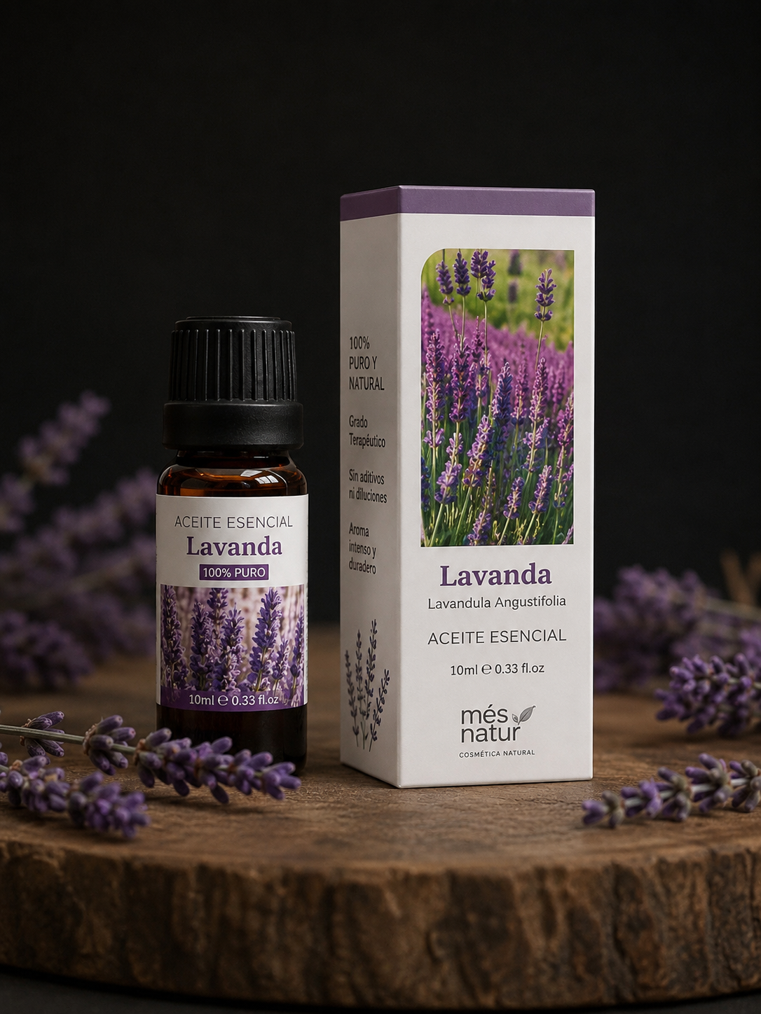Aceite Esencial de Lavanda 100% Puro – Aroma Relajante y Floral
