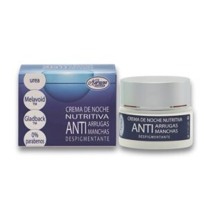 Crema de noche nutritiva Nurana antiarrugas y antimanchas despigmentante