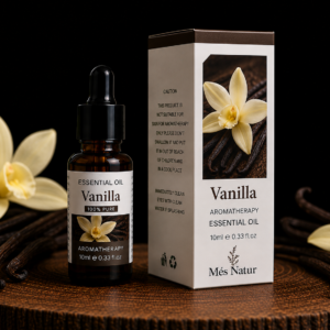 Aceite esencial de Vainilla
– Aroma dulce y cálida