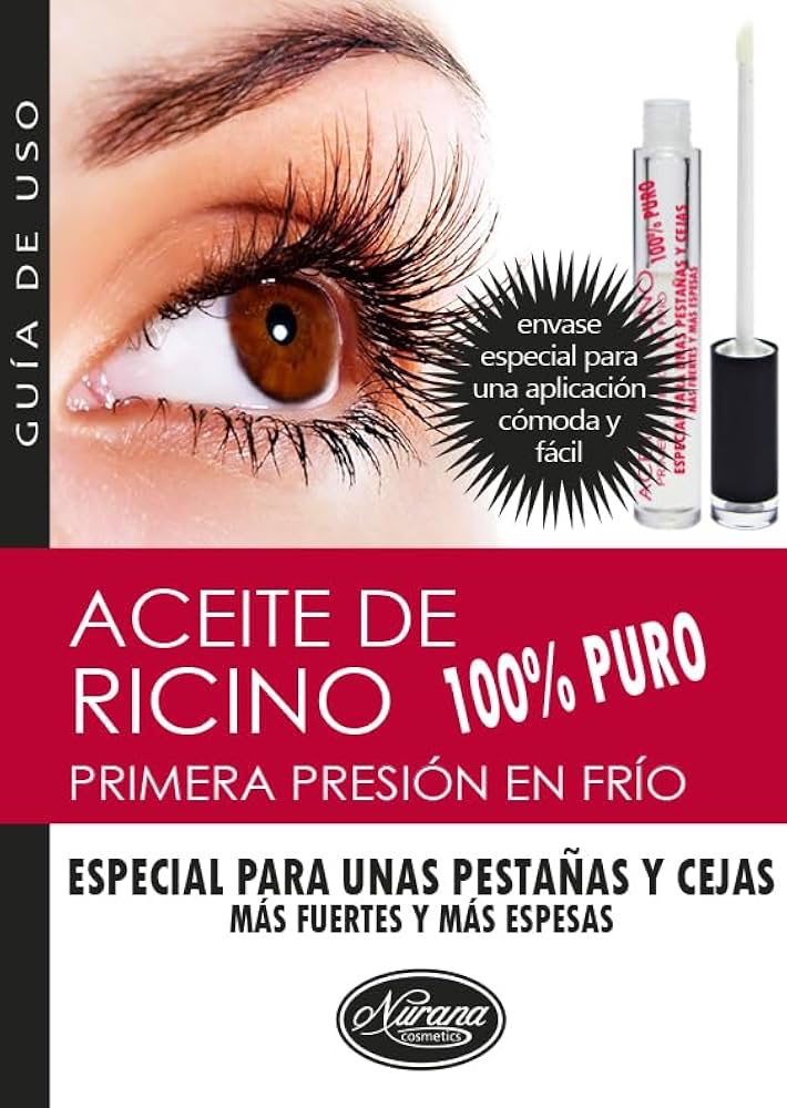 Aceite de Ricino Puro 100% para Pestañas y Cejas | Primera Presión en Frío